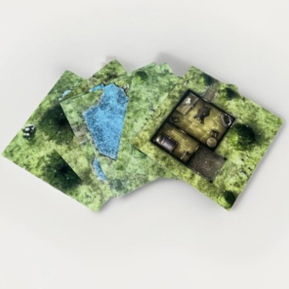 D&D 4e Dungeon Tiles Master Set The Wilderness - Dungeons & Dragons - Picture 5 of 9